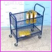 w�zek koszowy do przewozu dokument�w, 2 kosze (powi�kszona wersja w�zka W-DPD-14)