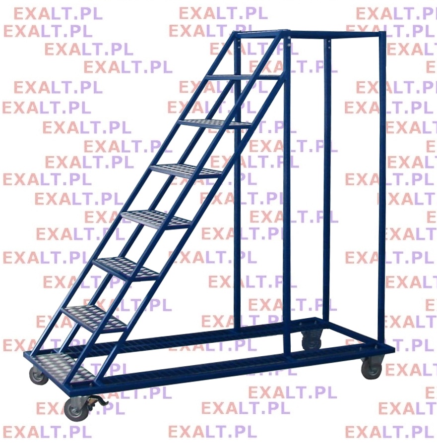 schody metalowe 7-stopniowe na kolach