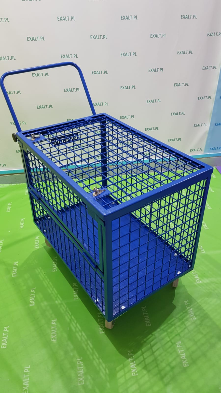 wozek siatkowy kasjerski zamykana pokrywa