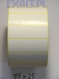etykiety do druku na drukarkach termotransferowych o rozmiarze 75 x 25 mm