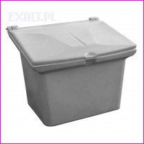 pojemnik na piasek lub inne kruszywa, polietylenowy, pojemno��: 120 litr�w (170kg), kolor: zielony �redni (RAL6026),
					wymiary (60cm x 80cm x 54cm)