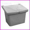 pojemnik na piasek lub inne kruszywa, polietylenowy, pojemno��: 120 litr�w (170kg), kolor: zielony ciemny (RAL6028),
					wymiary (60cm x 80cm x 54cm), z zamykaniem na k��dk�