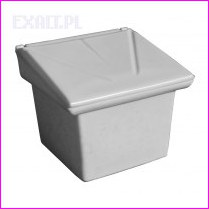 pojemnik na piasek lub inne kruszywa, polietylenowy, pojemno��: 70 litr�w (100kg), kolor: zielony jasny (RAL6018),
					wymiary (55cm x 55cm x 50cm), z zamykaniem na k��dk�