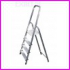 Drabina domowa aluminiowa DRALD 4, jednostronna, czterostopniowa, 3 stopnie + podest roboczy, wysoko drabiny do podestu 0,88 m