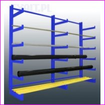 Rega� metalowy wspornikowy jednostronny, RW1-2000x3750x600 , liczba stojak�w 4szt.