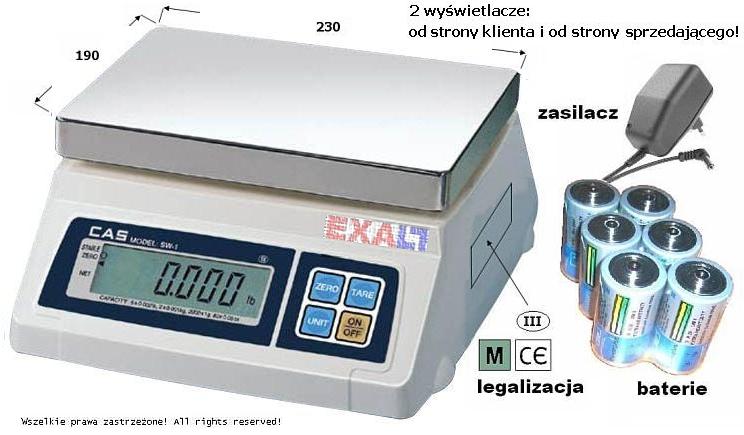 tanie wagi legalizowane + szalka nierdzewna