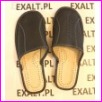 kapcie pe�ne sk�rzane ciemny granat 46