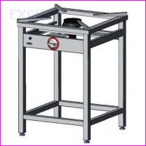 Trzon gazowy 1-palnikowy TGO 110.II , moc 9kW, rozmiar 600x600x850mm