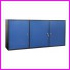 Szafka narzdziowa wiszca GSZW 02D, kolor niebieski RAL 5017, 3-drzwiowa