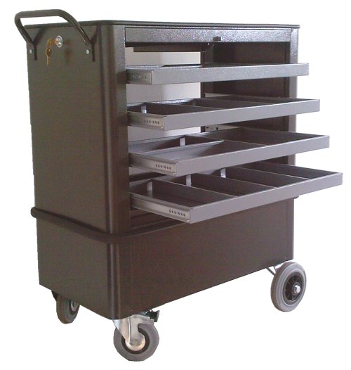 w�zek warsztatowy do zamykania i transportu narz�dzi