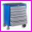 Wzek warsztatowy, narzdziowy GWW 04 zamykany (na klucz), 6 szuflad, kolor RAL5015 (niebieski)