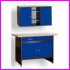 zestaw warsztatowy: st warsztatowy GSW-02 i szafka warsztatowa GSZW-01, kolor niebieski RAL5017