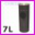 Koszopopielniczka (pojemnik na mieci z popielniczk) - rozmiar may: rednica 18cm, wysoko 55cm, waga 2.1kg, pojemno 7L - kolor czarno-srebrzysty