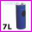 Koszopopielniczka (pojemnik na mieci z popielniczk) - rozmiar may: rednica 18cm, wysoko 55cm, waga 2.1kg, pojemno 7L - kolor niebieski RAL 5022