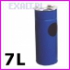 Koszopopielniczka (pojemnik na mieci z popielniczk) - rozmiar may: rednica 18cm, wysoko 55cm, waga 2.1kg, pojemno 7L - kolor niebieski RAL 5022
