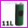 Koszopopielniczka (pojemnik na mieci z popielniczk) - rozmiar redni: rednica 22cm, wysoko 55cm, waga 3.2kg, pojemno 11L - kolor zielony RAL 6018