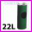 Koszopopielniczka (pojemnik na mieci z popielniczk) - rozmiar duy: rednica 28cm, wysoko 55cm, waga 3.9kg, pojemno 22L - kolor zielony RAL 6018
