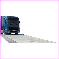 Waga samochodowa WA-50, pomost betonowy, d�ugo�� pomostu 18 m, szeroko�� pomostu 3 m, zakres pomiarowy 50 ton, przetworniki analogowe (Hottinger)