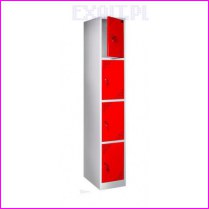 Szafa skrytkowa BS-4-1, 4 skrytki, wymiary szafki: wysoko�� 1850 mm, szeroko�� 300 mm, g��boko�� 500 mm, kolor RAL-6010