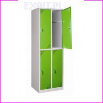 Szafa skrytkowa BS-4, 4 skrytki, wymiary szafki: wysoko�� 1850 mm, szeroko�� 600 mm, g��boko�� 500 mm, kolor RAL-6010