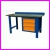 St� warsztatowy SP-P, wymiar sto�u: 1500 x 750 mm + modu� SS-3-P-1 z szafk� o trzech szufladach o wymiarach 620 x 580 x 650 mm, kolor RAL-7035