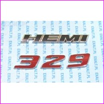 napis HEMI 329 do dodge charger