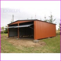 Gara� 6m x 6m dwuspad ceg�a - grafit