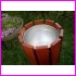 Kosz 35 l, ocynkowany wk�ad, obudowa drewniana