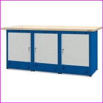 St� warsztatowy 2100mm, 3 szafki H11