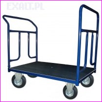 W�zek platformowy 2BKB 1270-225 250 r�czny dwu-burtowy, wymiary platformy 1200 x 700 mm, ko�a fi 225 pneumatyczne