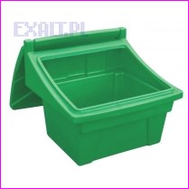 Pojemnik na piasek i sl, skrzynia na piasek i sl, pojemno 360L/520kg, kolor zielony