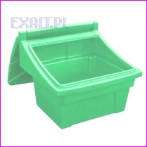 Pojemnik na piasek i sl, skrzynia na piasek i sl, pojemno 160L/230kg, kolor jasny-zielony
