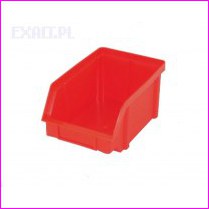 Pojemnik warsztatowy (z moliwoci sztaplowania) Typ III, kolor czerwony, wymiary 224x144x108mm, pojemno 1,6 dm szecienych