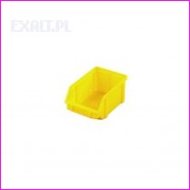Pojemnik warsztatowy (z mo�liwo�ci� sztaplowania) Typ V, kolor ��ty, wymiary 119x77x56mm, pojemno�� 0,2 dm sze�cienych