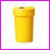 Pojemnik na odpady og�lne i segregowane CanColector RCC00150BU, 150 litrowy, wysoko�� 0,88 m, �rednica g�rna 0,55 mm, �rednica dolna 0,41 mm, otw�r wrzutowy 0,12 m, kolor ��ty