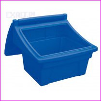 Pojemnik na piasek i s�l SGB000100BU, 100 litrowy, d�ugo�� 0,72m, szeroko�� 0,69m, wysoko�� 0,60m, kolor niebieski