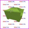 Skrzynia na sl, piasek i sorbent typ G1 450 litrw, wymiary: 550x1100x850 mm, kolor: zielony