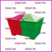 Skrzynia na sl, piasek i sorbent typ N15 450 litrw, dwukomorowa, wymiary: 1100x850x550 mm, kolor: zielono, czerwony