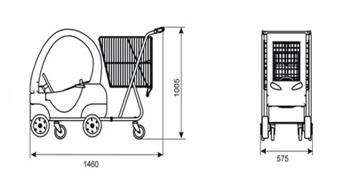 wymiary wzka dziecicego kid car 110s