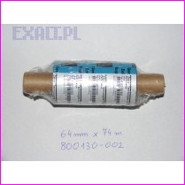 ta�ma termotransferowa woskowa, wa�ek 0.5 cala, szeroko�� 64mm x 74m, szeroko�� wa�ka 110mm (standard do drukarek Zebra)