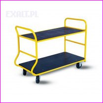 W�zek platformowy p�kowy WRN2-030/31 B, wymiary platformy 1000x600mm, maksymalne obci��enie 300kg, k�ka pe�ne gumowe o �rednicy fi 125mm