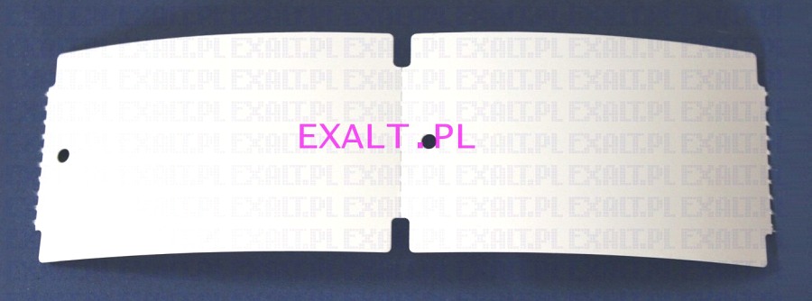 metki 45x76mm czyste z otworem