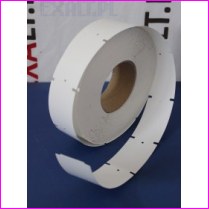 Kartoniki na metki do zadruku metod� termotransferow�, rozmiar 45x76mm z otworem (1000 szt.) , gilza 76mm