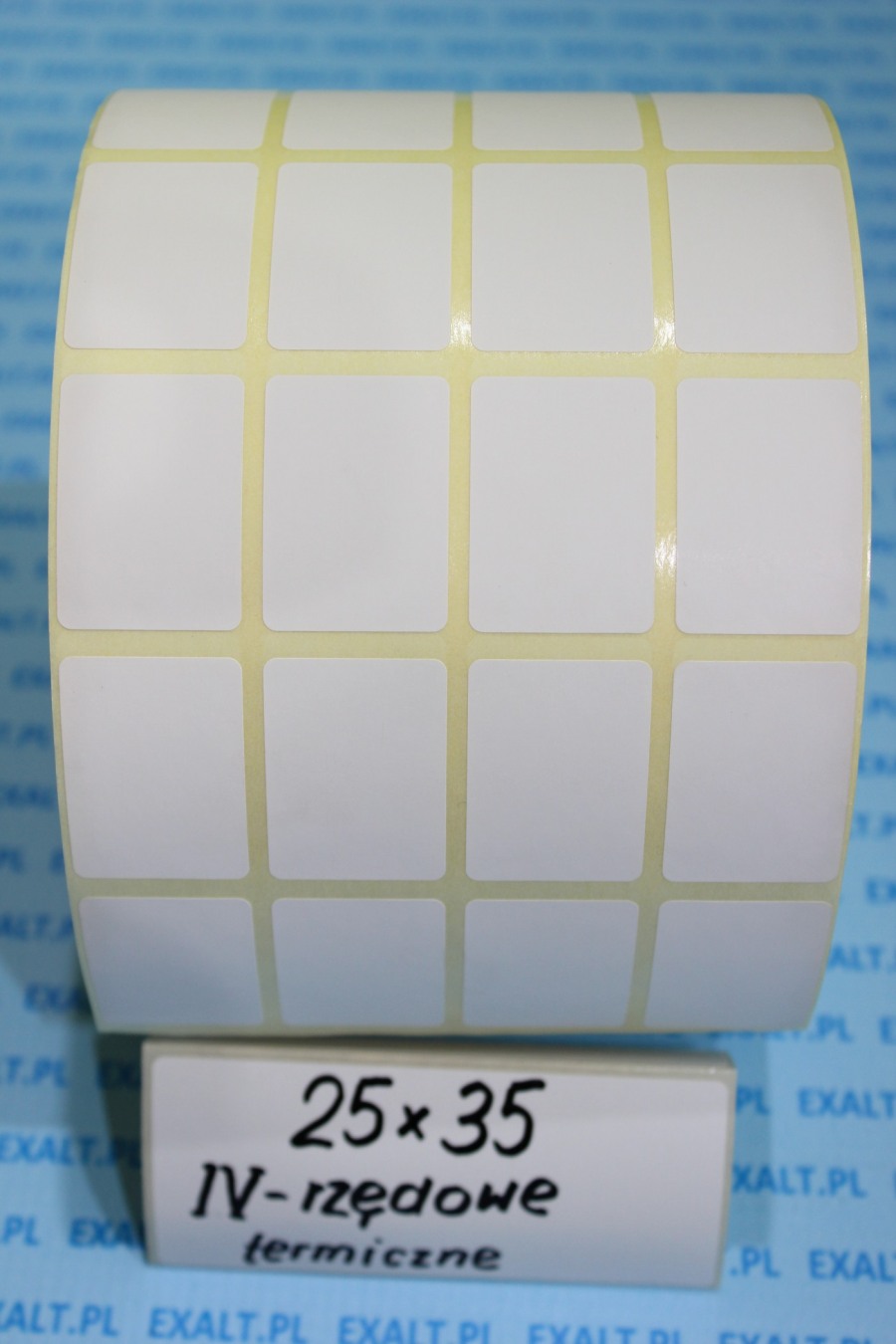 etykiety 4-rzedowe 25x35mm termiczne