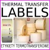 rolki etykiety termotransferowa, rolka etykiet termotransferowych gilza 40mm