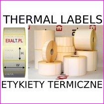 Rolka etykiet termicznych 55x60mm, gilza 40mm, nawj 800 etykiet na rolce, (Medesa 4 nacicia)