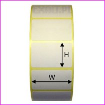 wymiarowanie etykiet prostoktnych termicznych i termotransferowych nawijanych na rolki