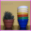 Doniczka Plastikowa ze Spodkiem Bia�a o �rednicy 17cm. Cena za 25szt