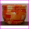 Doniczka Ceramiczna Tapeta Beczka 2 o �rednicy 13cm. Wz�r 26. Cena za 6szt