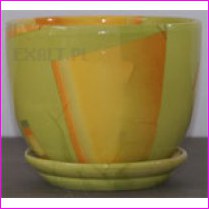 Doniczka Ceramiczna Tapeta Kwadrat 1 o rednicy 10,5cm. Wzr 15. Cena za 6szt
